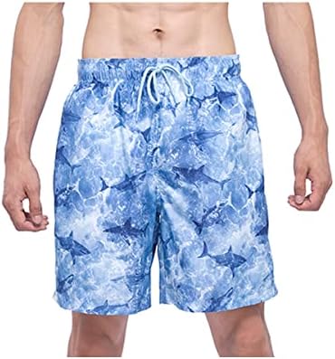 Rokka&Rolla Men's Swim Trunks 7.5" Quick Dry Beach Shorts Swimwear Bathing Suit with Mesh Lining Rokka&Rolla