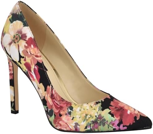 Nine West Women's Tatiana Pump, Black Fall Floral Multi 009, 8 Nine West