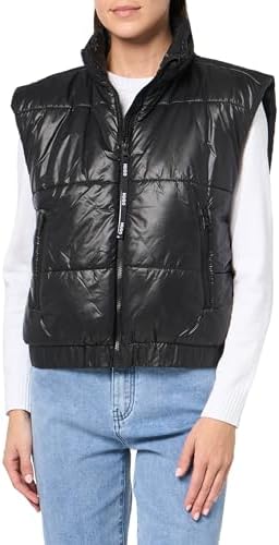 HUGO Women's Lightweight Cropped Puffer Vest Hugo