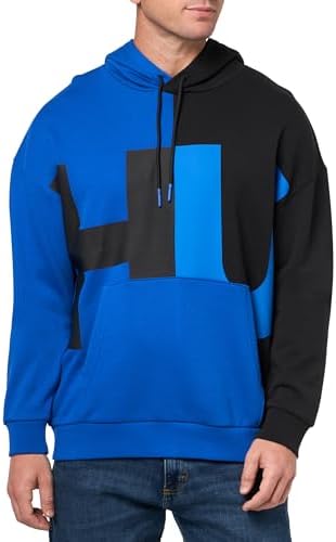 HUGO Men's Block Logo Hooded Sweatshirt Hugo