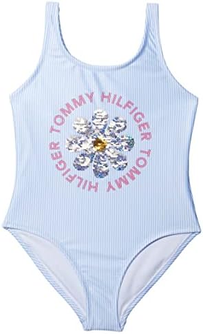 Tommy Hilfiger Girl's Daisy Sequin One-piece (Big Kids) Tommy Hilfiger