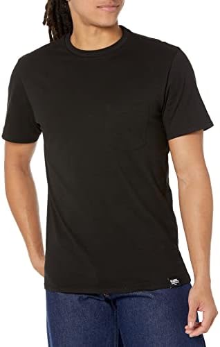 Karl Lagerfeld Paris Men's Solid T-Shirt with Chest Pocket Crew Karl Lagerfeld