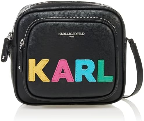 Karl Lagerfeld Paris Valette Crossbody, Jet Black/Multi Karl Lagerfeld