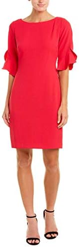 KARL LAGERFELD Women's Tulip Sleeve Crepe Dress Karl Lagerfeld