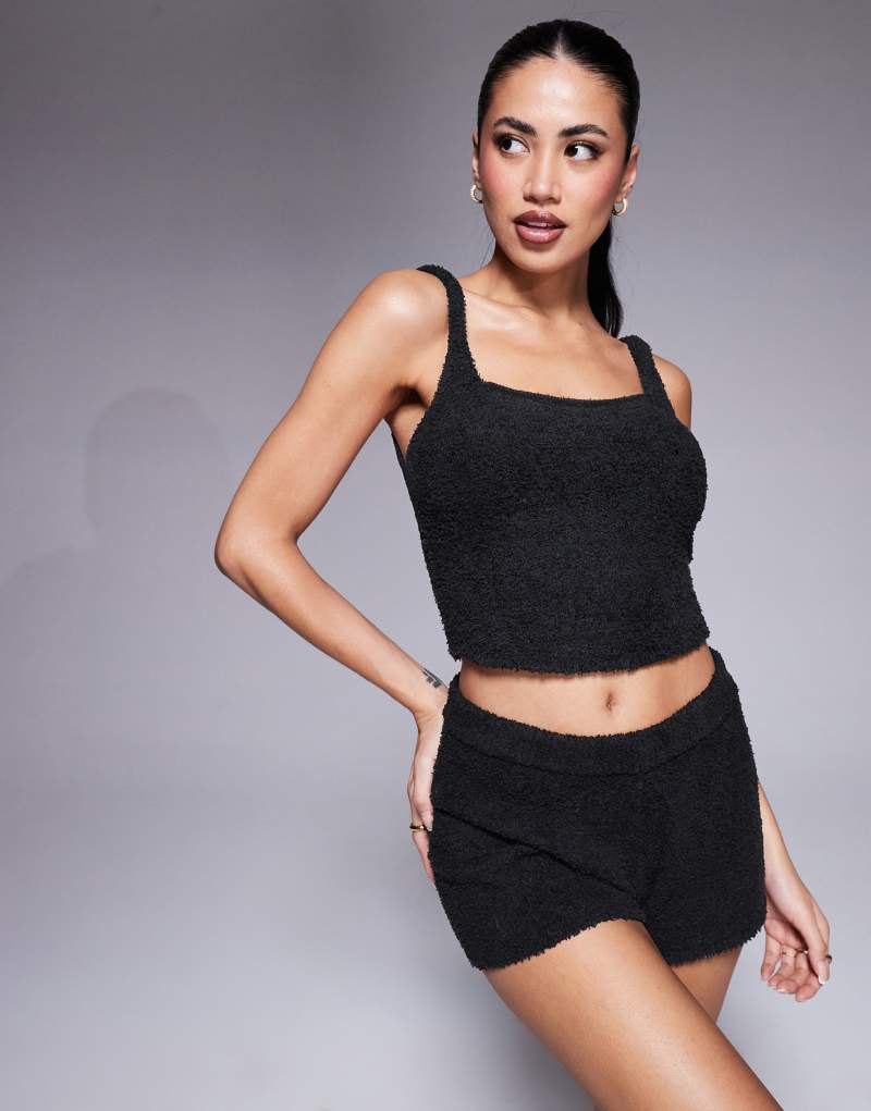 ASOS DESIGN lounge sock tank top in black Asos Design