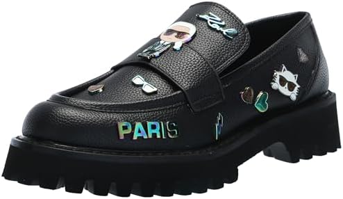 Karl Lagerfeld Paris Women's Gaston Loafer, Black, 9.5 Karl Lagerfeld