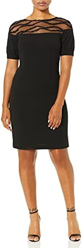 KARL LAGERFELD Women's Scuba Crepe Sheath Dress Karl Lagerfeld