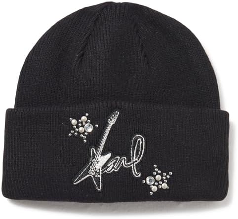 KARL LAGERFELD Women's Beanie Karl Rockstar Hat Karl Lagerfeld