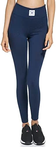 Tommy Hilfiger Women's Elastic Classic Waistband Woven Patch on Waistband Jersey Legging Legging Tommy Hilfiger