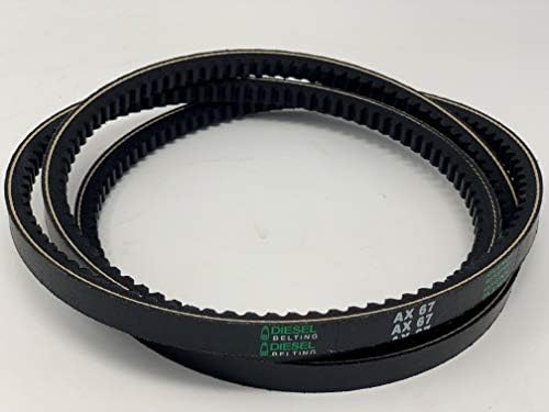 AX67 Classic Cogged V-Belt 1/2 x 69in Outside Circumference Diesel