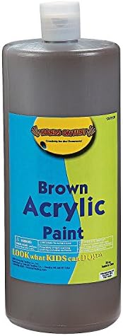 Brown Acrylic Paint 32 Oz - 1 Piece - Educational and Learning Activities for Kids Fun Express