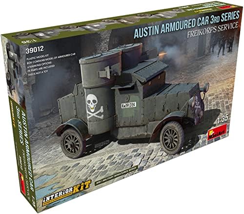 MiniArt MIN39012 WWI 1:35-Austin 3rd Series, Freikorps Service Int Scale Model Kit MiniArt