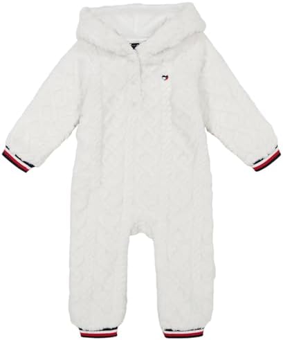 Tommy Hilfiger Baby Girls Footless Sherpa Coverall Tommy Hilfiger