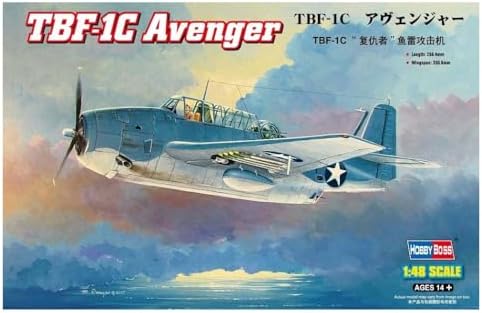 Hobby Boss TBF-1C Avenger Airplane Model Building Kit Hobby Boss