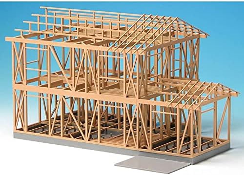 Platz 1/50 Scale Japanese Modern Wooden House Timber Framing Construction Model - Plastic Model Building Kit # SP-155 Platz