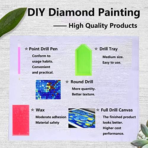 VAIIEYO 5D DIY Diamond Art Kits for Adults Woman, Diamond Painting Landscape, Paint by Numbers Full Drill Round Rhinestone Craft Canvas for Home Wall Decor Gift 12x16 inch-32 VAIIEYO