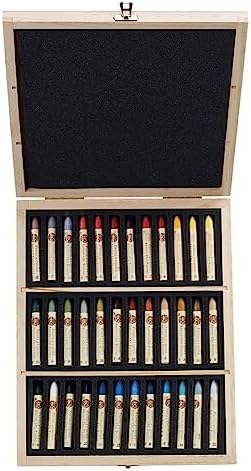 Sennelier Wooden Box Oil Pastel Set, 36 Count (Pack of 1), Multicolor Sennelier