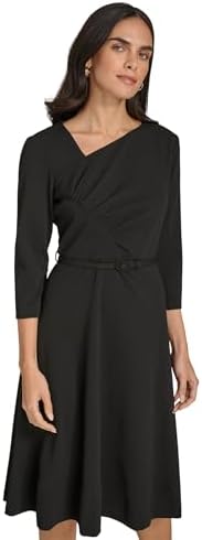 Calvin Klein Women's Basic Sleeveless Scuba Crepe Midi Dress Calvin Klein