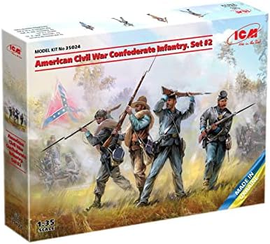 ICM 35024 American Civil War Confederate Infantry. Set #2 - Scale 1:35 Icm