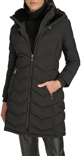 Calvin Klein Women's Outerwear coat, Black, Medium Calvin Klein