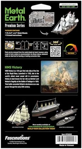 Metal Earth Premium Series HMS Victory 3D Metal Model Kit Fascinations Metal Earth