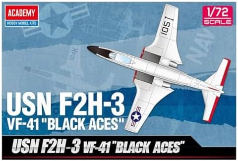 Модельный набор 1:72 - детализированный USN F2H-3 Banshee VF-41 Black Aces с инструкциями по сборке Academy