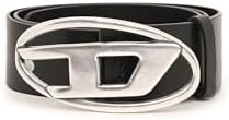 OVAL D LOGO B-1DR belt - Leather belt with D buckle Diesel