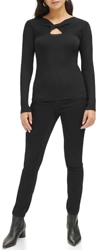 Calvin Klein Women's Lurex Twist Front Sweater Calvin Klein