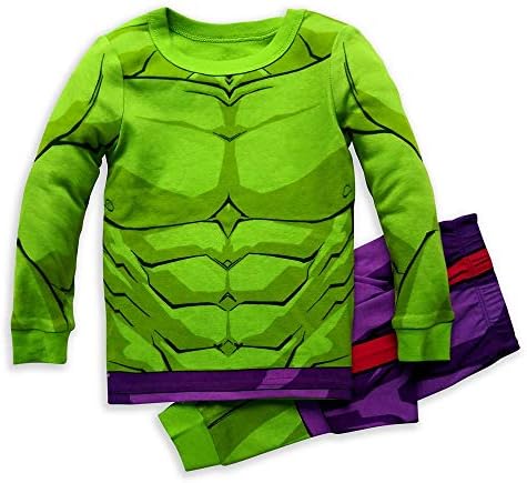 Пижама для мальчиков Marvel Hulk Costume из 100% мягкого и комфортного хлопка Marvel