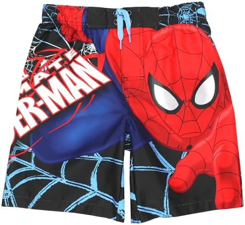 Marvel Boys' Spiderman Web Swim Trunk Marvel