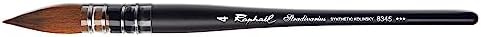 Raphael Stradivarius Synthetic Kolinsky Watercolor Brush, Black Raphael