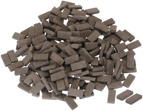 MECCANIXITY Miniature Bricks Clay Mini Wall Brick Model Brick Building Set for Model Building Dolls Pet Houses Garden Grey Pack of 200 Scale 1/35 11x6x2.5mm/0.43x0.24x0.1" Meccanixity