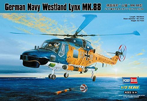 Hobby Boss German Navy Westland Lynx Mk.88 Airplane Model Building Kit Hobby Boss