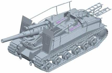 Пластиковая модель советской САУ S-51 от Trumpeter в масштабе 1/35 с детализированным корпусом и открытой боевой рубкой Trumpeter