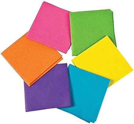 Neon Tissue Paper Squares - Crafts for Kids and Fun Home Activities Fun Express