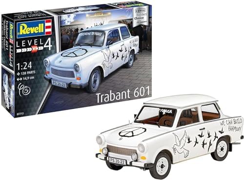 Revell 07713 Trabant 601S "Builder's Choice 1:24 Scale Unbuilt/Unpainted Plastic Model Kit Revell