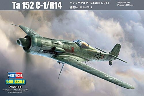 Hobby Boss Ta 152C-1/R14 Fighter Airplane Model Building Kit Hobby Boss