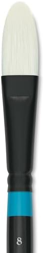 Princeton Series 6500 Aspen Synthetic Brush - Short Handle, Filbert, Size 8 Princeton