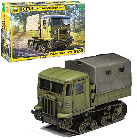 Zvezda Model Kit 3663 Soviet Artillery Tractor STZ-5, Scale 1/35 Zvezda