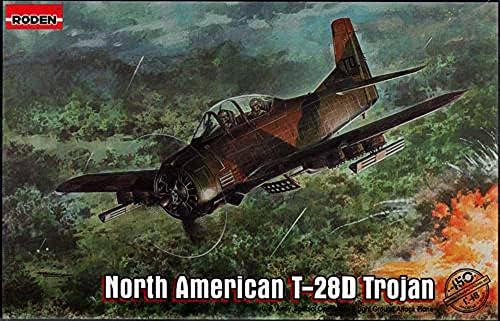 Roden North American T-28D Trojan Airplane Model Kit Roden