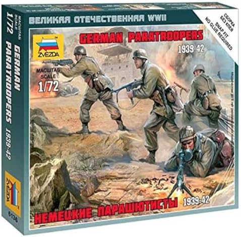 Zvezda Model Kit – Z6136 – German Paratroopers – 1: 72 Scale Zvezda