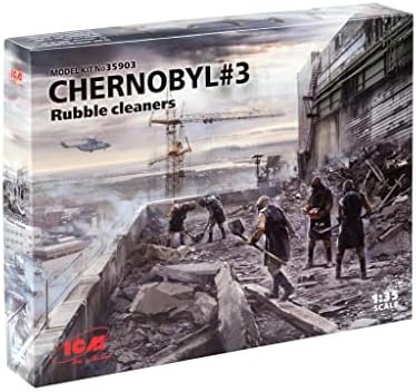 ICM 35903 Plastic Figure Model Chernobyl#3. Rubble Cleaners (5 Figures) - Scale 1:35 Icm