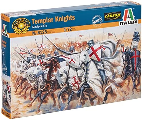 Italeri 510006125 – 1:72, Templar Knights, Medieval Italeri