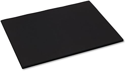 Pacon 103093 TRU-RAY CONSTRUCTION PAPER, 76LB, 18 X 24, BLACK, 50/PACK Tru-Ray