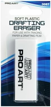 Pro Art Soft Drafting Eraser, White PRO ART