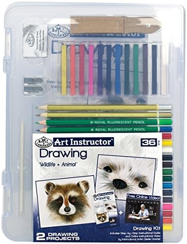 Royal Brush AIS-DRW3104 Instructor Drawing Clearview Art Set, Blue Royal Brush