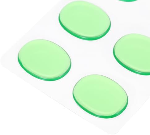 MECCANIXITY 12 Pcs Drum Dampeners Gel Pads Silicone Mute Pads Drum Silencers Drum Dampeners Moon Gels Blue 30x25x3mm for Drums Cymbals Tone Control Meccanixity