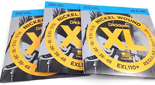 Набор струн для электрогитары D'Addario EXL110+ - Light Plus, 10.5-48, 3 комплекта D'Addario