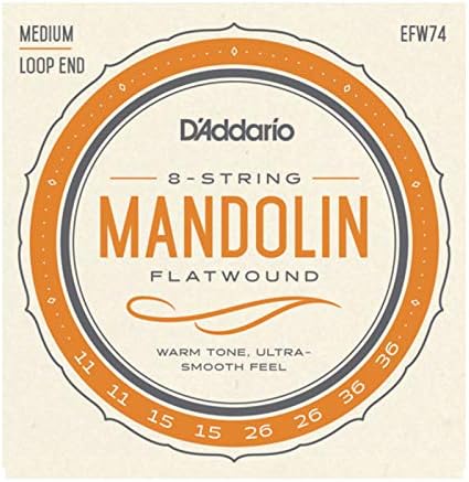 D'Addario EFW74 Phosphor Bronze Medium Mandolin Strings (11-36) D'Addario