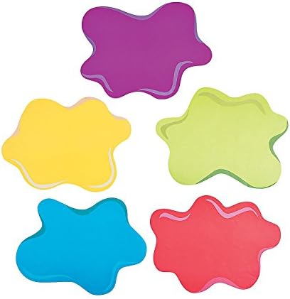 Fun Express Little Artist Party Placemats - Shaped Like Paint Splats, Party Supplies - VBS Vacation Bible School Supplies/Decor - Set of 12 Fun Express